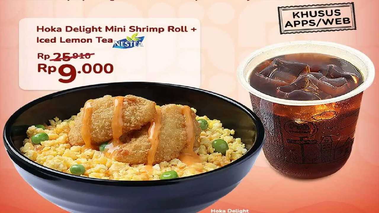 Promo Hokben Combo Deals 19-23 November 2025: Hoka Delight + Lemon Tea Cuma Rp 9K