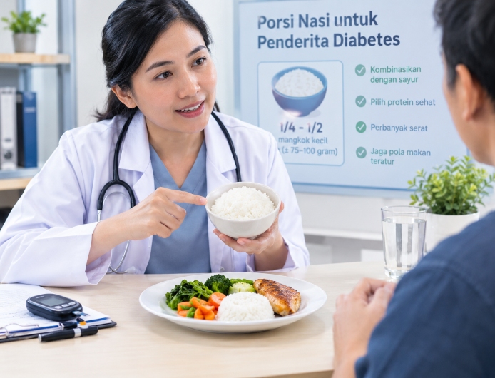 Dokter Beri Isyarat Pengidap Diabetes Masih Boleh Makan Nasi Putih, Asalkan dengan Porsi Terukur