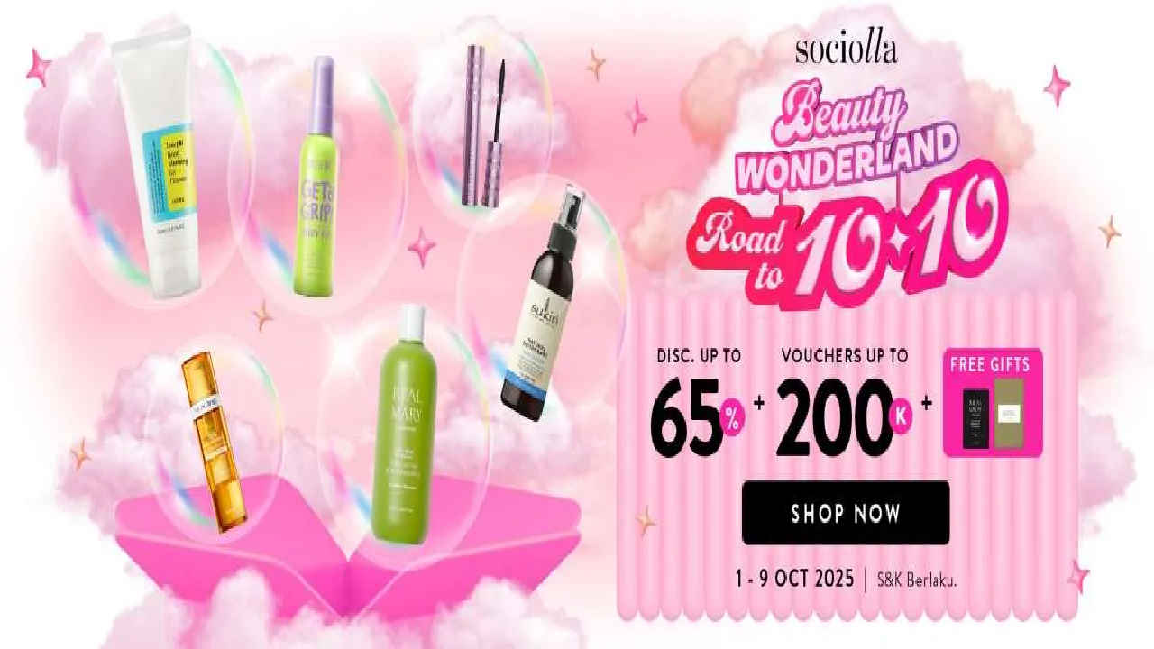 Promo Terbaru Sociolla 10.10: Skintific Diskon sampai 65 Persen
