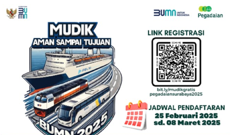 Pulang Kampung Jadi Makin Mudah dengan Mudik Gratis Pegadaian 2025, Buruan Daftar Sekarang!