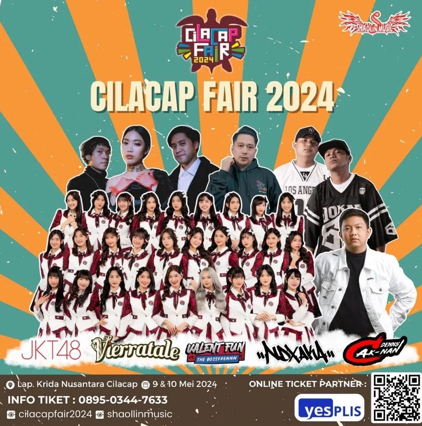 Cilacap Fair 2024: JKT48, Vierratale, NDX AKA, dan Artis Top Lainnya Bakal Bikin Meriah!