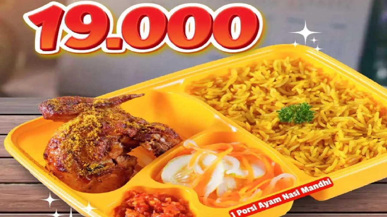Promo Emado's September 2025: 1 Porsi Ayam Nasi Mandhi Cuma Rp 19.000