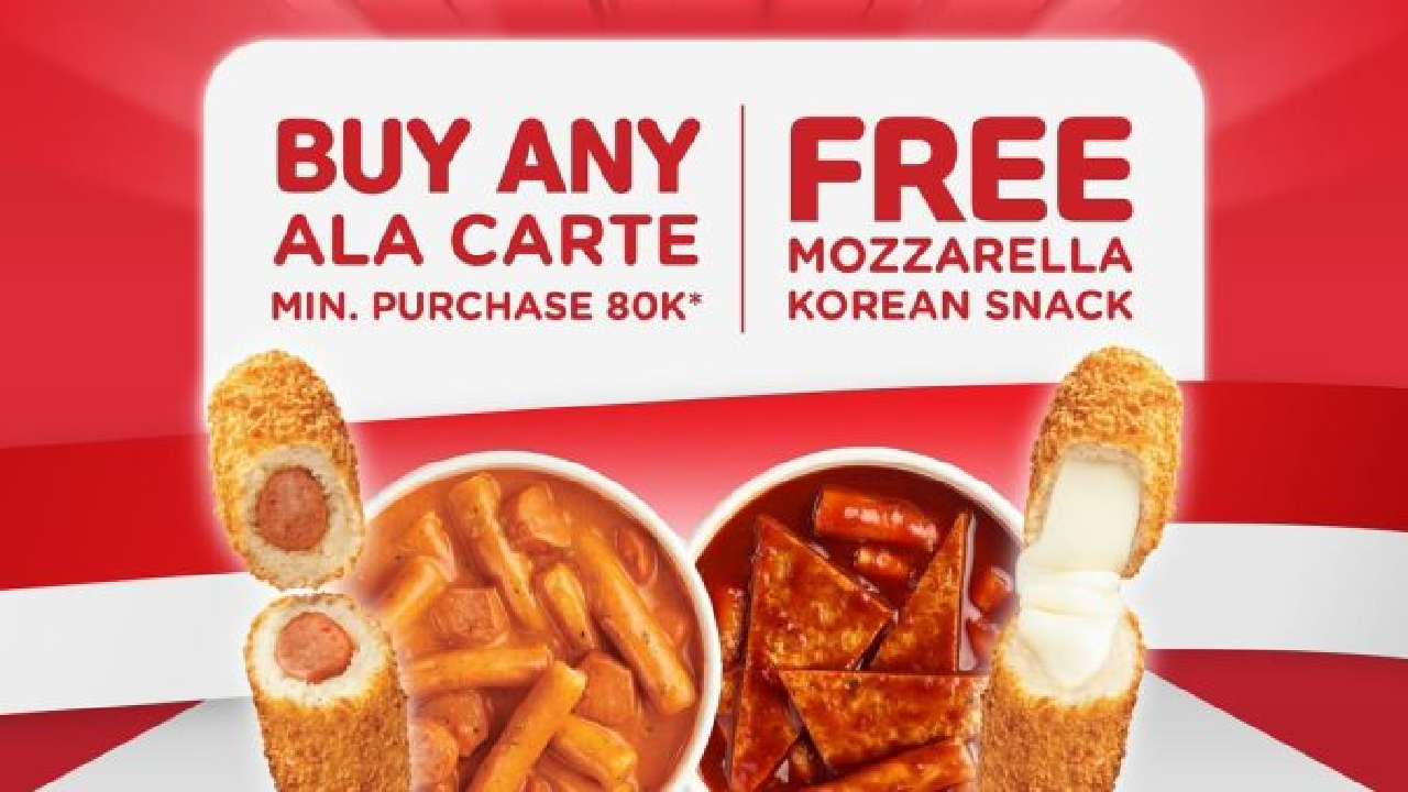 PROMO Gokil! Reddog Ikut Rayakan Merdeka, Beli Ala Carte Gratis Snack Mozzarella Korea, Cek Syaratnya