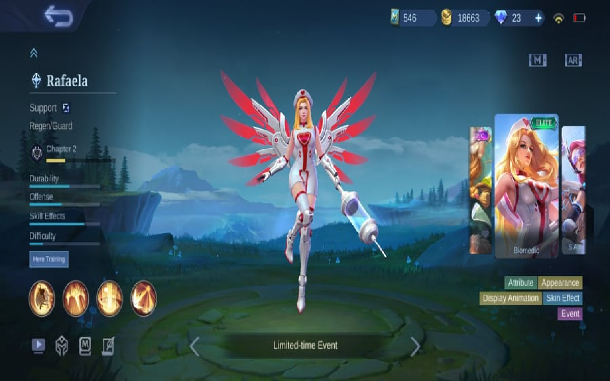 Ada Skin Rafaela Biomedic Gratis Klaim Kode Redeem Mobile Legends Selasa 10 September 2024