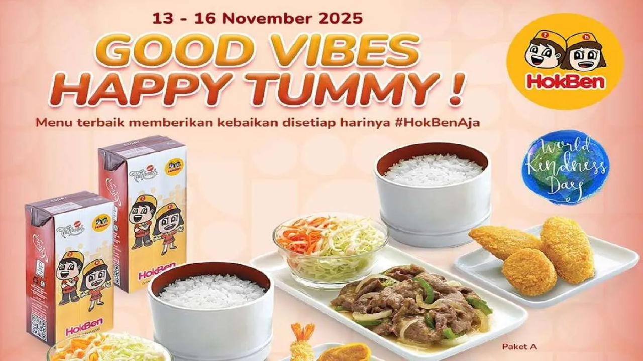 Promo Hari Kebaikan Sedunia Hokben: Makan Berdua Harga Lebih Hemat!