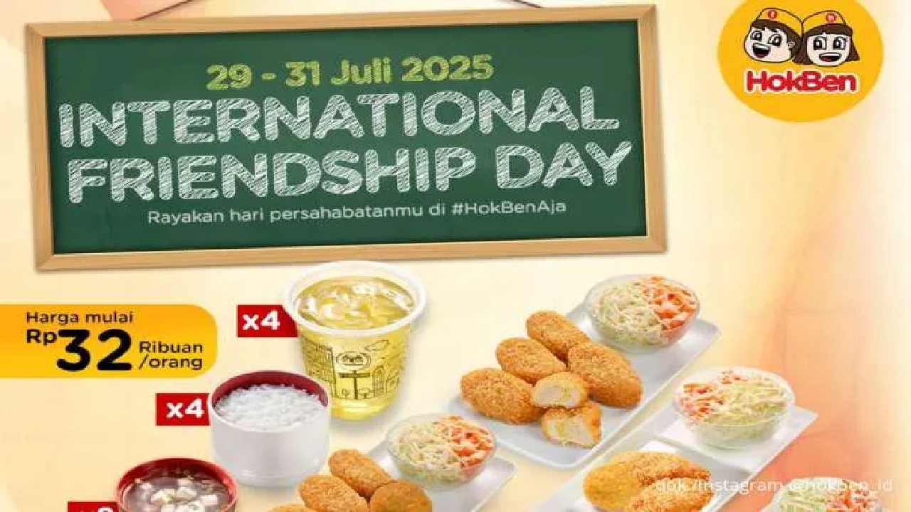 Rayakan Hari Persahabatan, Hokben Berikan Promo Menarik: Anti Kantong Boncos