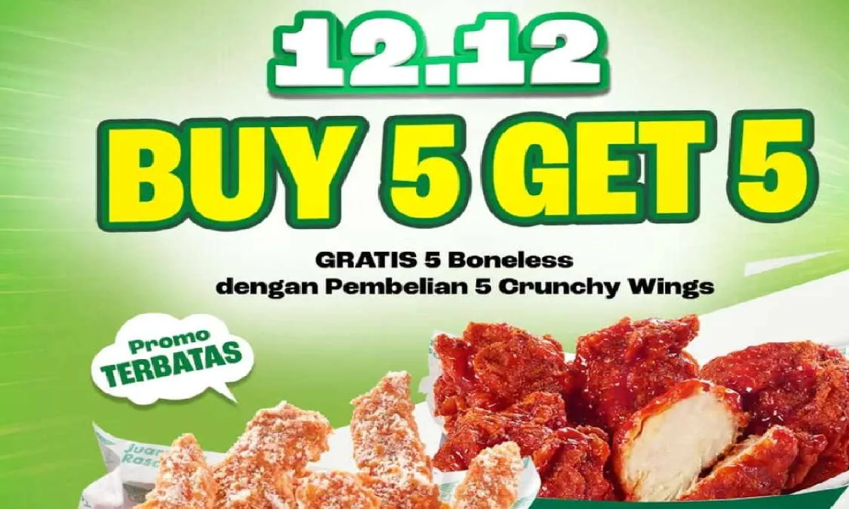Jangan Lewatkan! Promo 12.12 Wingstop Berlaku Sampai 17 Desember 2025