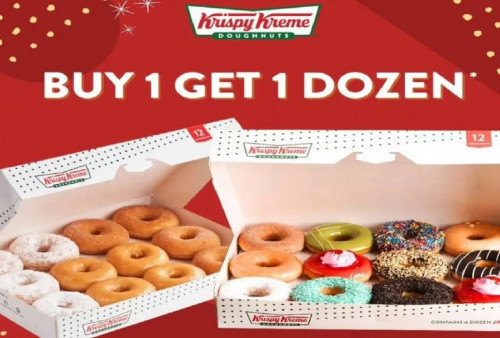 Promo Terbaru Kripsy Kreme Februari 2026: Borong 2 Lusin Donat dan Paket Buka Berdua Lebih Hemat