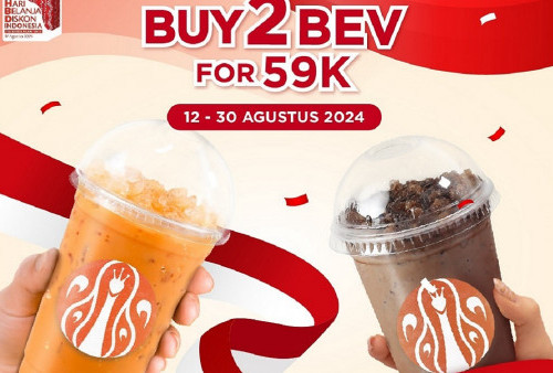 Serbu Promo J.CO Spesial HUT Kemerdekaan RI Ke-79: Bebas Pilih 2 Minuman Hanya 50 Ribuan!