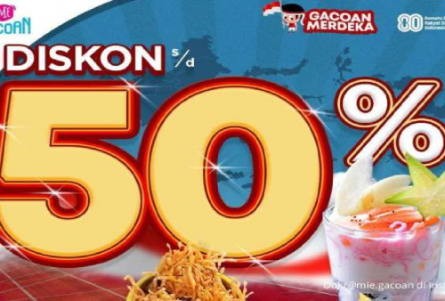 Mie Gacoan Rayakan Agustusan dengan Diskon Super Fantastis, Hingga 50 Persen Loh!
