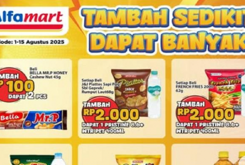 Daftar Promo Alfamart Terbaru Hari Ini, Senin 4 Agustus 2025: Cuma Nambah Seribu Dapat 2!