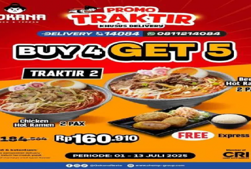 Promo Spesial Gokana Bertajuk 'Traktir': Paket Buy 4 Get 5, Lengkapi Syarat Ini!