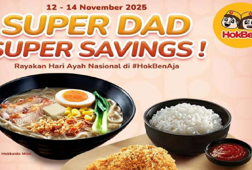 Berakhir Hari Ini! Ambil Sekarang Promo Hari Ayah Nasional Hokben: Paket Makan Berdua Hemat Cuma Rp60.000