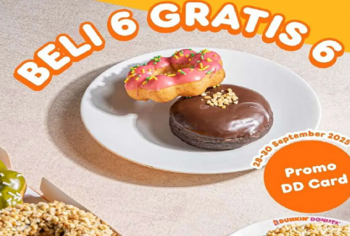 Promo Spesial Dunkin Donut's Khusus DD Card: Beli 6 Gratis 6 Donut Classic
