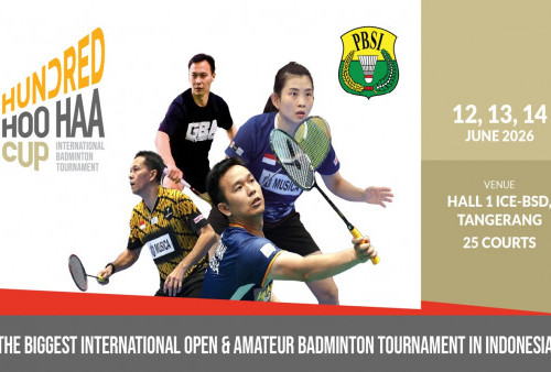 HUNDRED HOO HAA CUP 2026 Siap Digelar di ICE BSD, Ribuan Pebulu Tangkis Dunia Bakal Ramaikan Turnamen Internasional