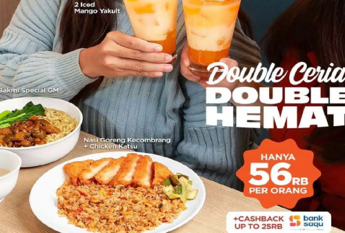 Makan Berdua Jadi Hemat Promo Bakmi GM Bisa Dapat Cashback Rp25.000