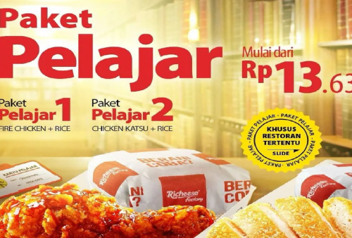 Nikmati Promo Richeese Factory Paket Hemat Pengajar dan Pelajar, Harga Murah Tak Sampai Rp15.000!