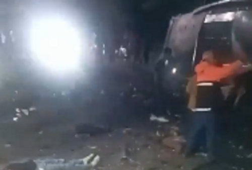 Ngeri! Tragedi Kecelakaan Maut Bus Pariwisata di Ciater Subang, Banyak Korban Tergeletak di Jalan