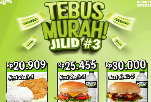Tebus Murah Burger Bangor: Semua Varian Burger Mulai Rp 20.000an Aja, Ada Nasi dan Burger