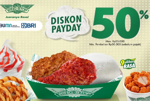 Serbu 5 Promo Payday Periode Agustus 2024 Dari Wingstop, Ada Diskon Hingga 50 Persen!