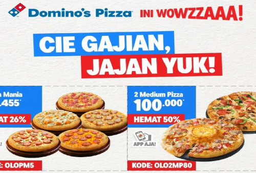 Tanggal Gajian Tiba! Yuk Self Reward Ambil Promo Domino's Pizza Juli 2025 Hemat 50 Persen