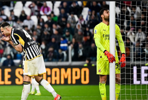 Kiper Apik! Marco Sportiello Gagalkan Kemenangan Juventus lawan Milan di Kandang