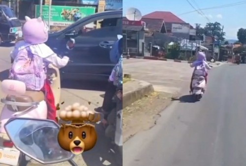 Viral Anak SD Terekam Kamera Kemudikan Motor Listrik di Jalan Raya, Bikin Warganet Khawatir