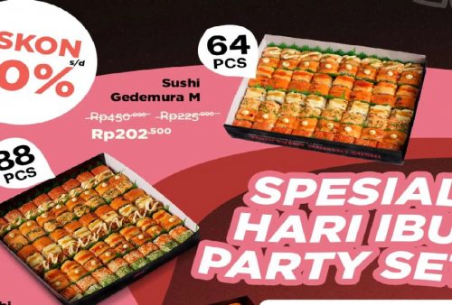 YES! Promo Sushi Mate Spesial Hari Ibu Nasional: Ada Paket Diskon sampai 60 Persen