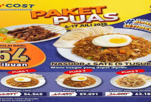 Bikin Laper Mata, D'cost Adakan Promo Paket Puas : Nasgor + Sate Mulai Rp 54.000-an Saja