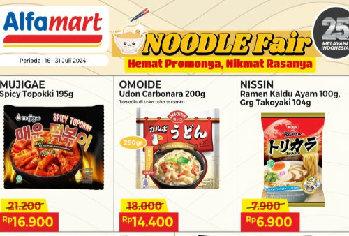 Pecinta Mie Merapat! Ada Promo Noodle Fair dari Alfamart, Bisa Dapat Harga Spesial