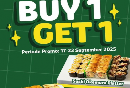 Yuk Sikat Dari Sekarang Promo Sushi Yay: Buy 1 Get 1 Sushi Favorit Khusus Delivery!