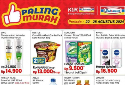 Promo Hari Biasa di Indomaret, Beli Sunlight dan Nivea Dapat Harga Spesial