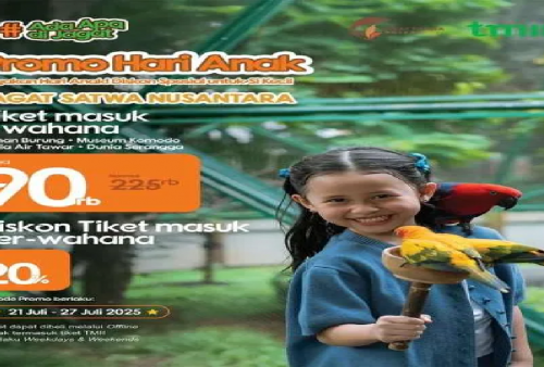 Cuma Beli Tiket Jagat Satwa Rp 90.000 Kamu Bisa Dapat 4 Wahana: Promo Edisi Hari Anak Nasional