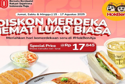 Berlaku Mulai Hari Ini, Nikmati Promo Kemerdekaan Hokben: Paket Hemat Luar Bisa Mulai Dari Rp 17.000an