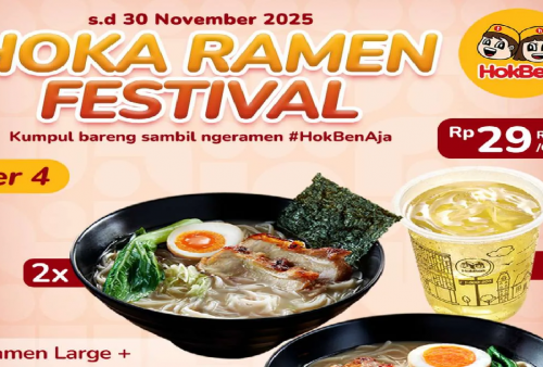 Promo Ramen Hokben November 2025: Ngeramen Rame-rame Cuma Rp29.000an