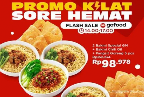 Berlaku Hanya di Gofood, Yuk Ambil Promo Bakmi GM: Makan Banyak Harga Spesial