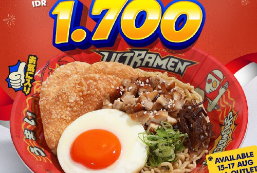 Ultramen Berikan Promo Spesial Kemerdekaan RI ke-79: Tebus Murah Ramen Hanya Rp 1.700!