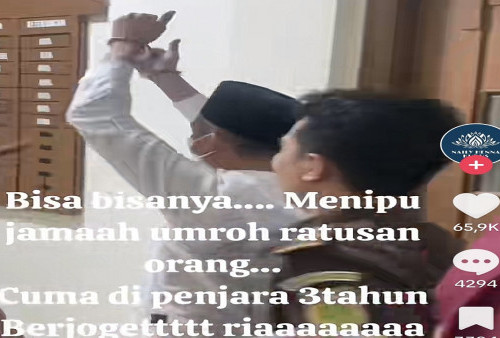 Penipu Jemaah Umroh Tampil Narsis Usai Dihukum 3 Tahun Penjara, Aksi Jogetnya Viral di Media Sosial