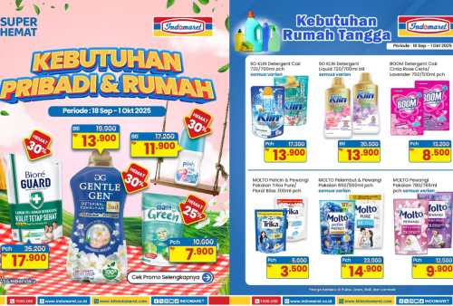 Berakhir Hari Ini, Intip Daftar Promo Indomaret 29 September 2025: Kebutuhan Rumah Tangga Dijual Murah