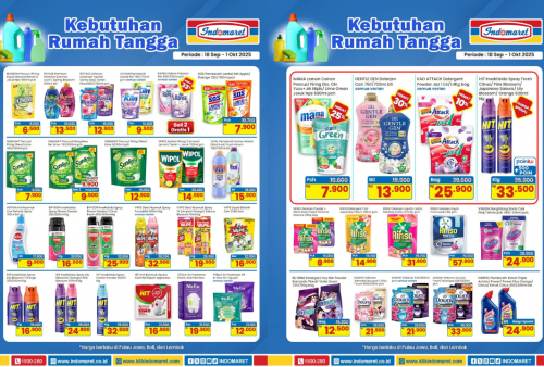 MURAH! Promo Indomaret Berlaku Hingga 5 Oktober 2025: Sabun Pencuci Piring Cuma Rp7.000an