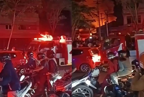 Viral Damkar Tabrak Mobil yang Melaju Pelan dan Halangi Jalan Saat Menuju Lokasi Kebakaran