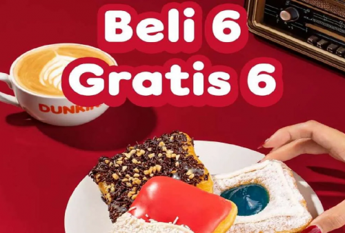 Sikat Habis Promo Dunkin Donuts Berlaku di Grabfood: Beli 6 Gratis 6!