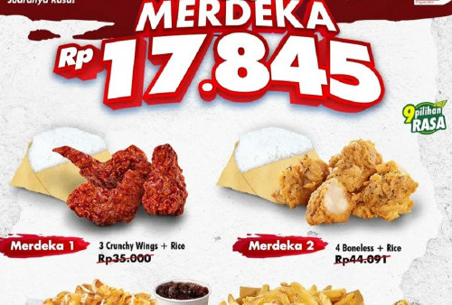 Promo Spesial HUT RI Ke-79 di Wingstop: Nikmati Makan Enak Serba Rp 17.845!