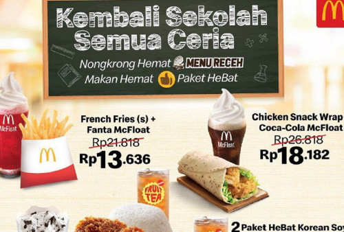 Hemat dan Puas! Nikmati Promo Receh McDonald's Mulai dari 13 Ribuan Saja