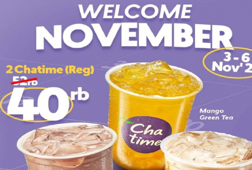 Cek dan Nikmati Promo Terbaru Chatime November 2025: 2 Minuman Cuma Rp40.000