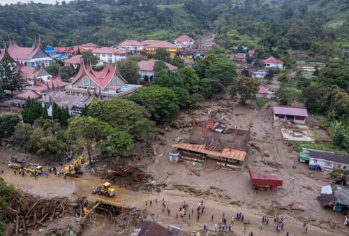 Banjir Bandang Solok Telan 2 Nyawa, 480 Warga Mengungsi, 98 Rumah Porak-poranda