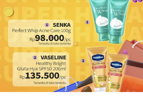 Promo Guardian Super Hemat Sampai 15 Oktober 2025: Tambah Rp 1.000 Dapat 2 Senka-Vaseline