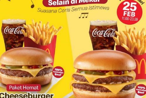 Serbu Promo McDonald's! Paket Hemat Cheeseburger Cuma Rp 25 Ribuan di Tanggal Spesial Ini