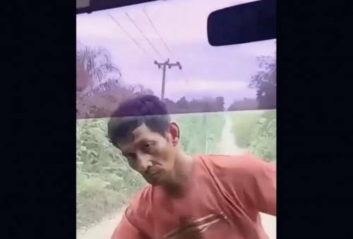 Gagal Palak Sopir Truk, Preman Ini Malah Gelantungan di Kaca Depan Usai Sopir Tancap Gas
