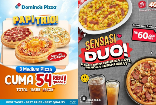 Promo Pizza Gila-gilaan Agustus 2024: Nikmati Diskon Besar Mulai dari Domino’s hingga Pizza Hut!